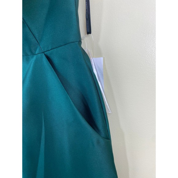 ALFRED SUNG D755 SATIN TWILL NWT Size 0 STRAPLESS MAXI DRESS BLUSH - Picture 6 of 7